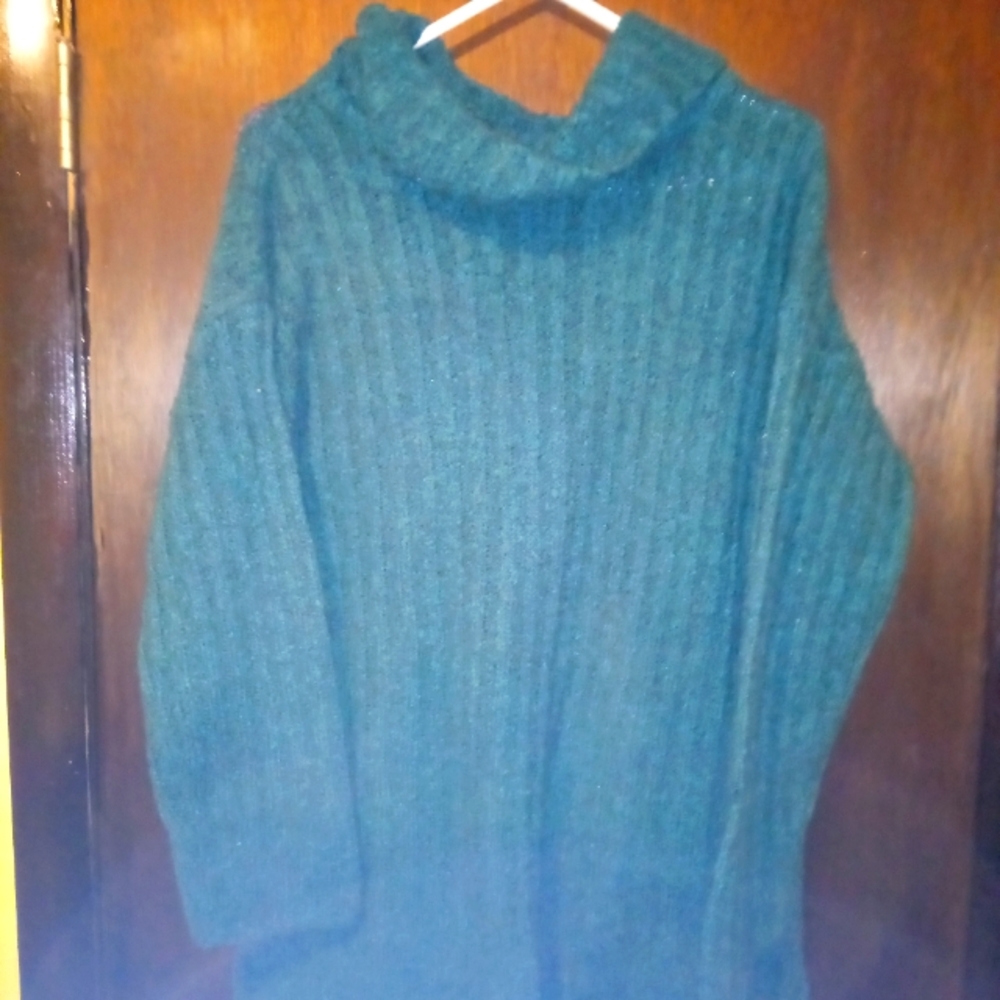 Turtleneck sweater dress